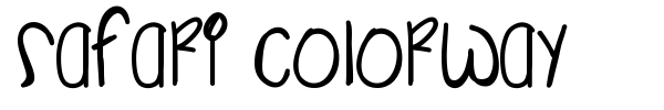 Шрифт Safari Colorway