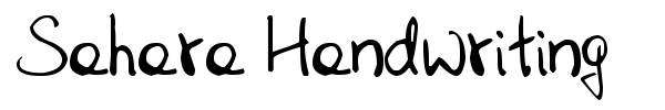 Шрифт Sahara Handwriting