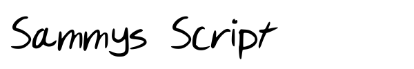 Шрифт Sammys Script