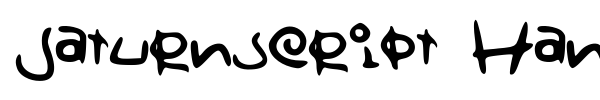 Шрифт Saturnscript Handwritten