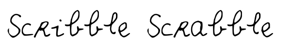 Шрифт Scribble Scrabble