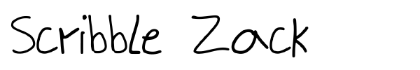 Шрифт Scribble Zack