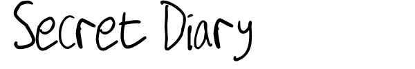 Шрифт Secret Diary