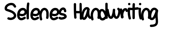 Шрифт Selenes Handwriting