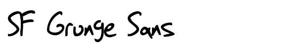 Шрифт SF Grunge Sans