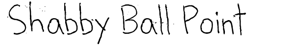 Шрифт Shabby Ball Point
