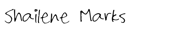 Shailene Marks font preview