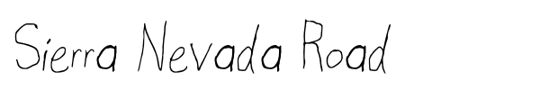 Шрифт Sierra Nevada Road