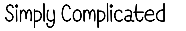 Шрифт Simply Complicated