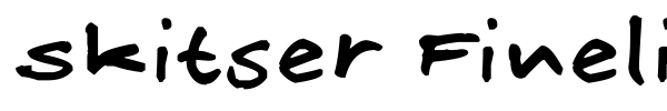 Skitser Fineliner font preview