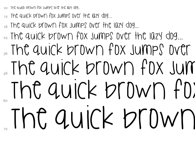 State Of Dreaming font waterfall