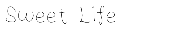 Шрифт Sweet Life