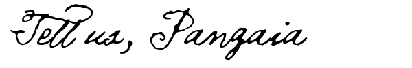Шрифт Tell us, Pangaia