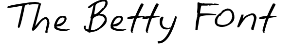 Шрифт The Betty Font