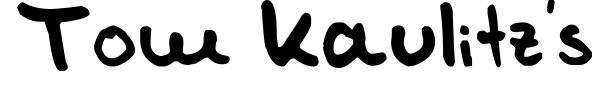 Шрифт Tom Kaulitz's Handwriting
