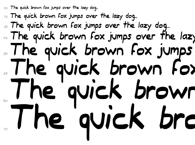 Typeecanoe font waterfall