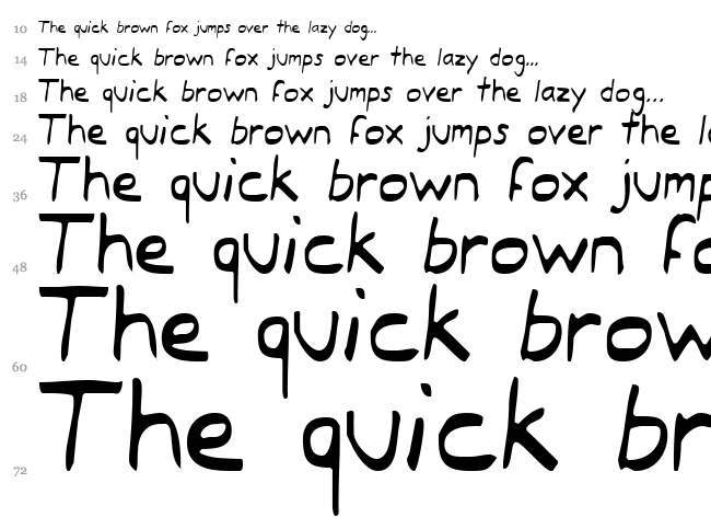 Typeecanoe font waterfall