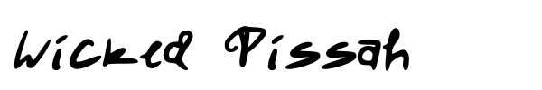Шрифт Wicked Pissah