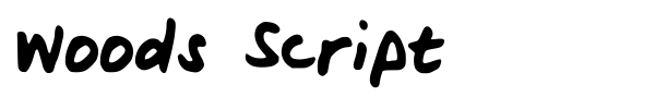 Шрифт Woods Script