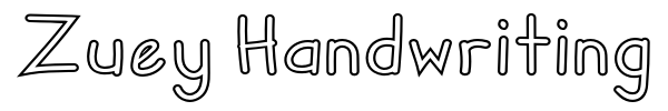Zuey Handwriting font preview