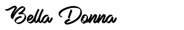 Шрифт Bella Donna