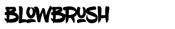 Шрифт BlowBrush