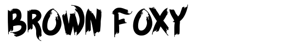 Шрифт Brown Foxy