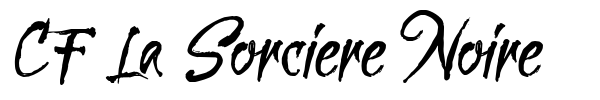 Шрифт CF La Sorciere Noire