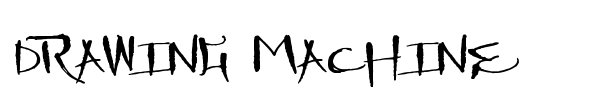 Шрифт Drawing Machine