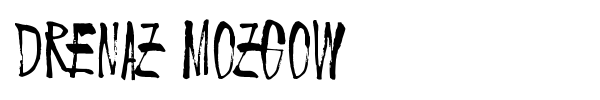 Шрифт Drenaz Mozgow