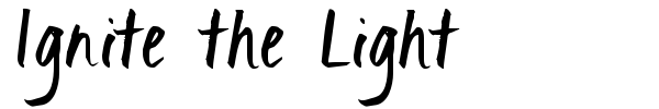 Ignite the Light font preview