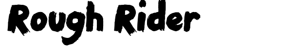 Шрифт Rough Rider