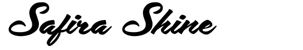 Шрифт Safira Shine