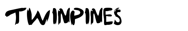 Шрифт Twinpines