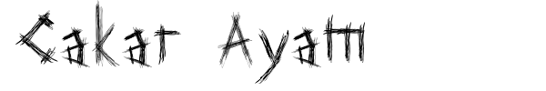 Шрифт Cakar Ayam