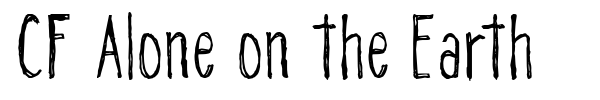 CF Alone on the Earth font preview