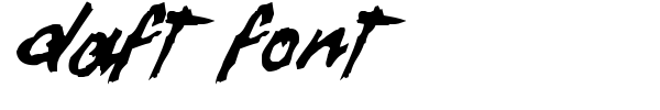 Шрифт Daft Font