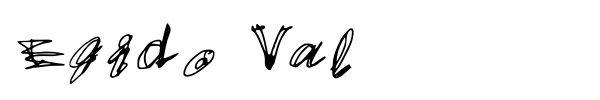 Шрифт Egido Val