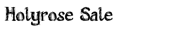 Шрифт Holyrose Sale