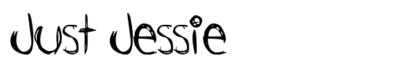 Just Jessie font preview