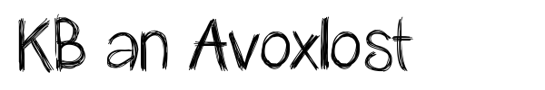Шрифт KB an Avoxlost