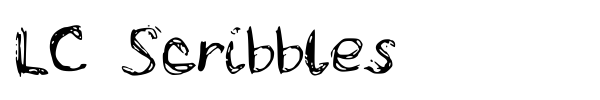 Шрифт LC Scribbles