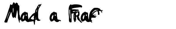 Mad a Fraf font preview