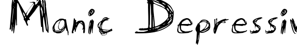 Шрифт Manic Depressive