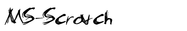 Шрифт MS-Scratch