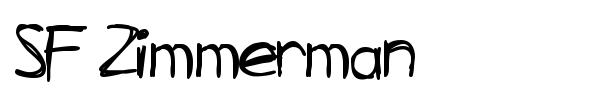 Шрифт SF Zimmerman