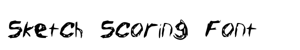 Шрифт Sketch Scoring Font