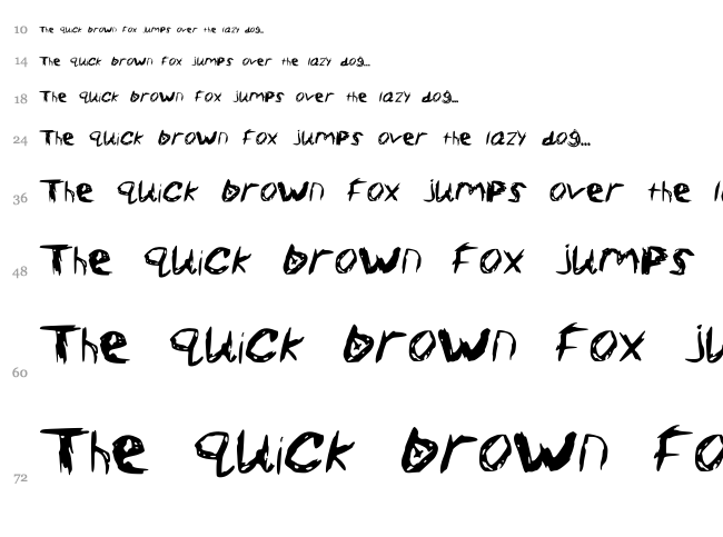 Sketch Scoring Font font waterfall