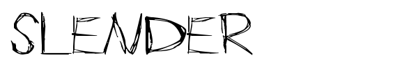 Шрифт Slender