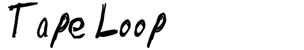 Tape Loop font preview